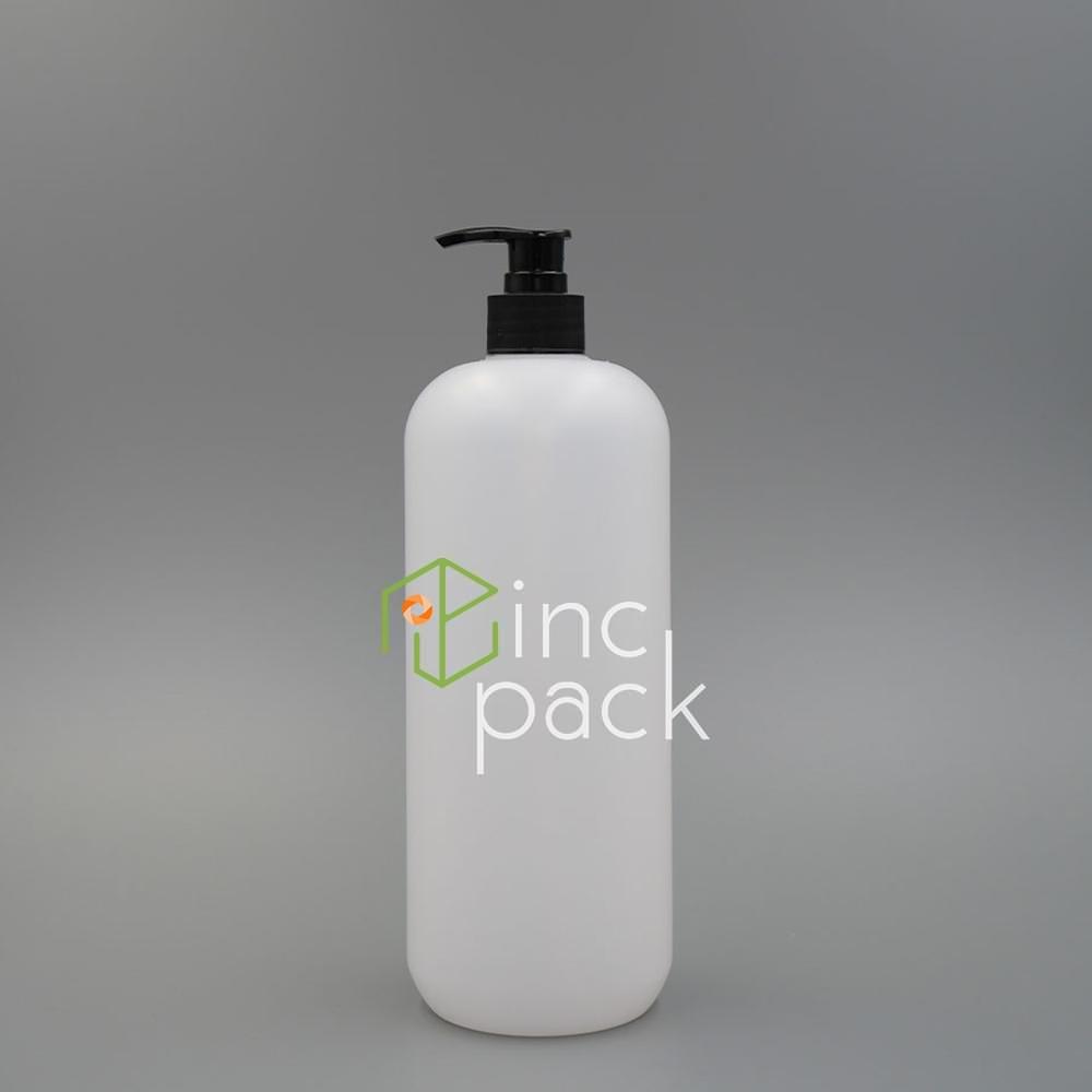 21371L28410ANC-DPBK-QQ.jpg 1 Litre Boston Bottle with Dispenser Pump 28/410 & 33/410 - Image 1