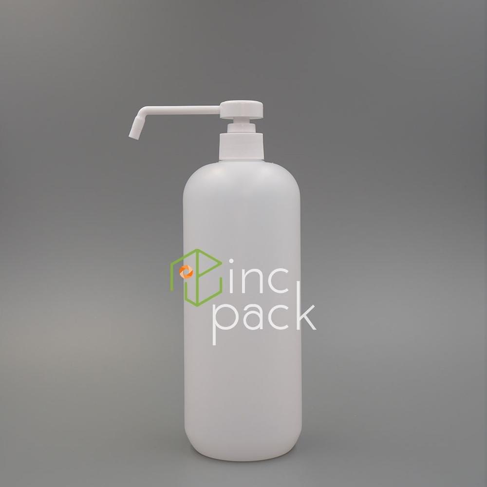 21371L28410ANC-DPSWT-QQ.jpg 1 Litre Boston Bottle with Dispenser Pump Spray 28/410 - Image 1