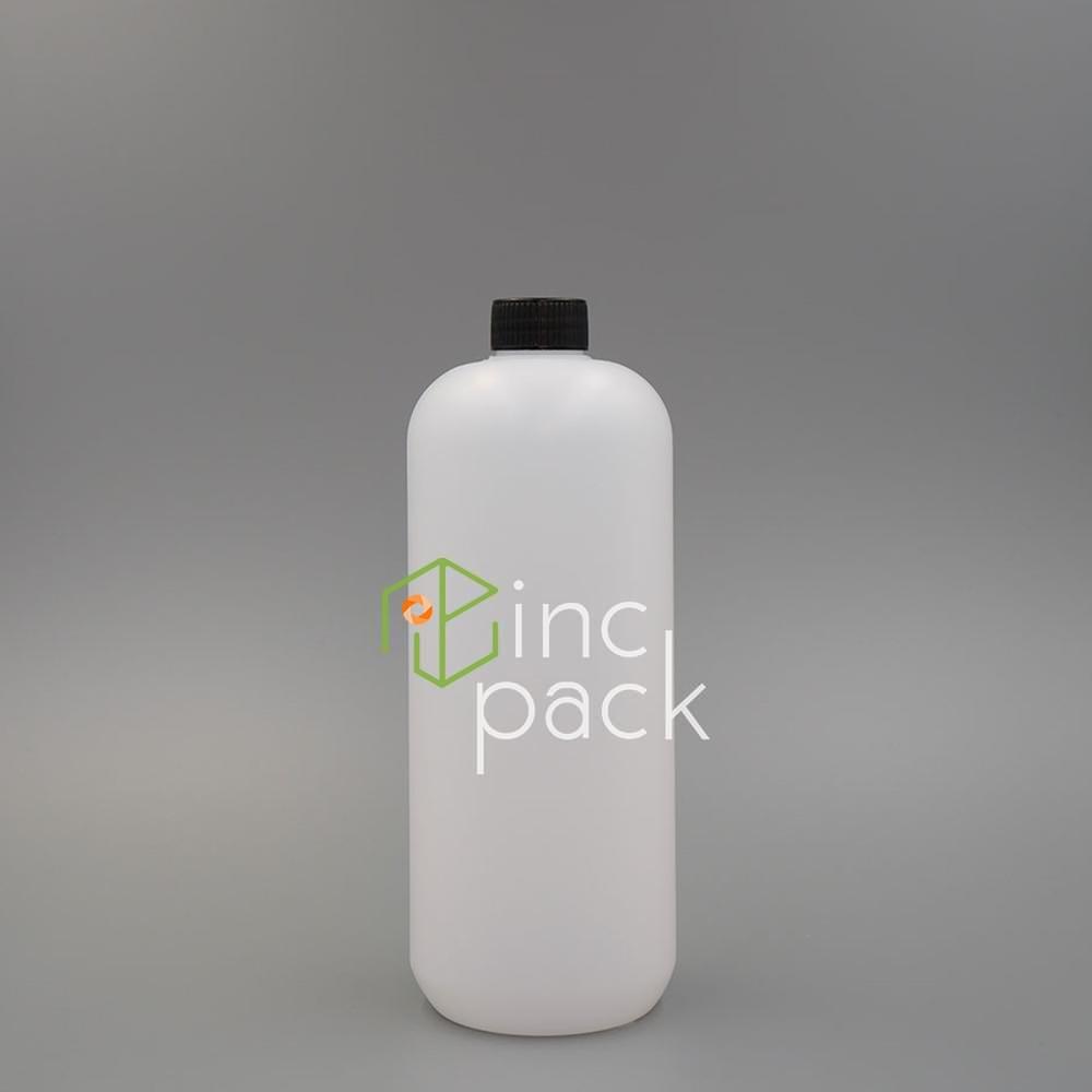 21371L28410ANC-SCBKWE-QQ.jpg 1 Litre Boston Bottle with Screw Cap 28/410 & 33/410 - Image 1