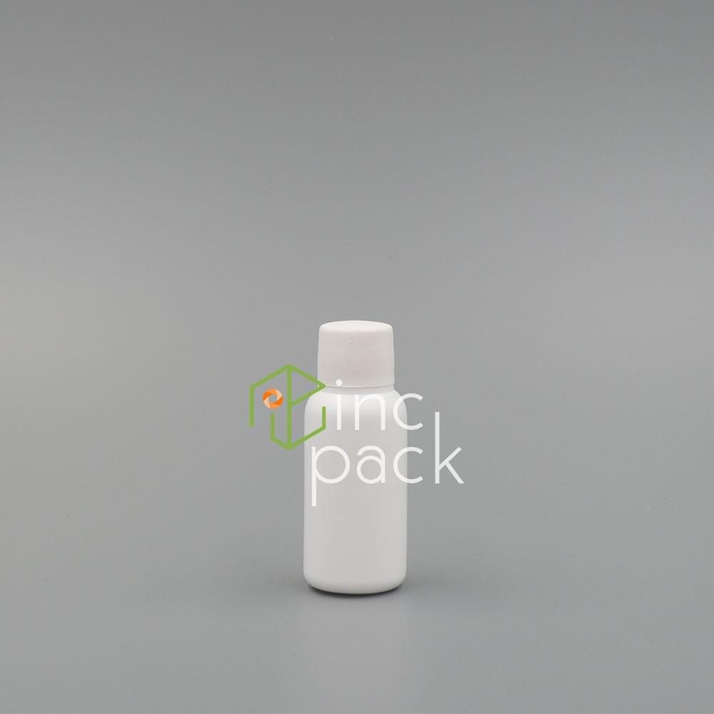 CH3020410AWT-PSCWT-PG.jpg 30ml Boston Bottle with Reducer Plug & Screw Cap 20/410 - Image 1