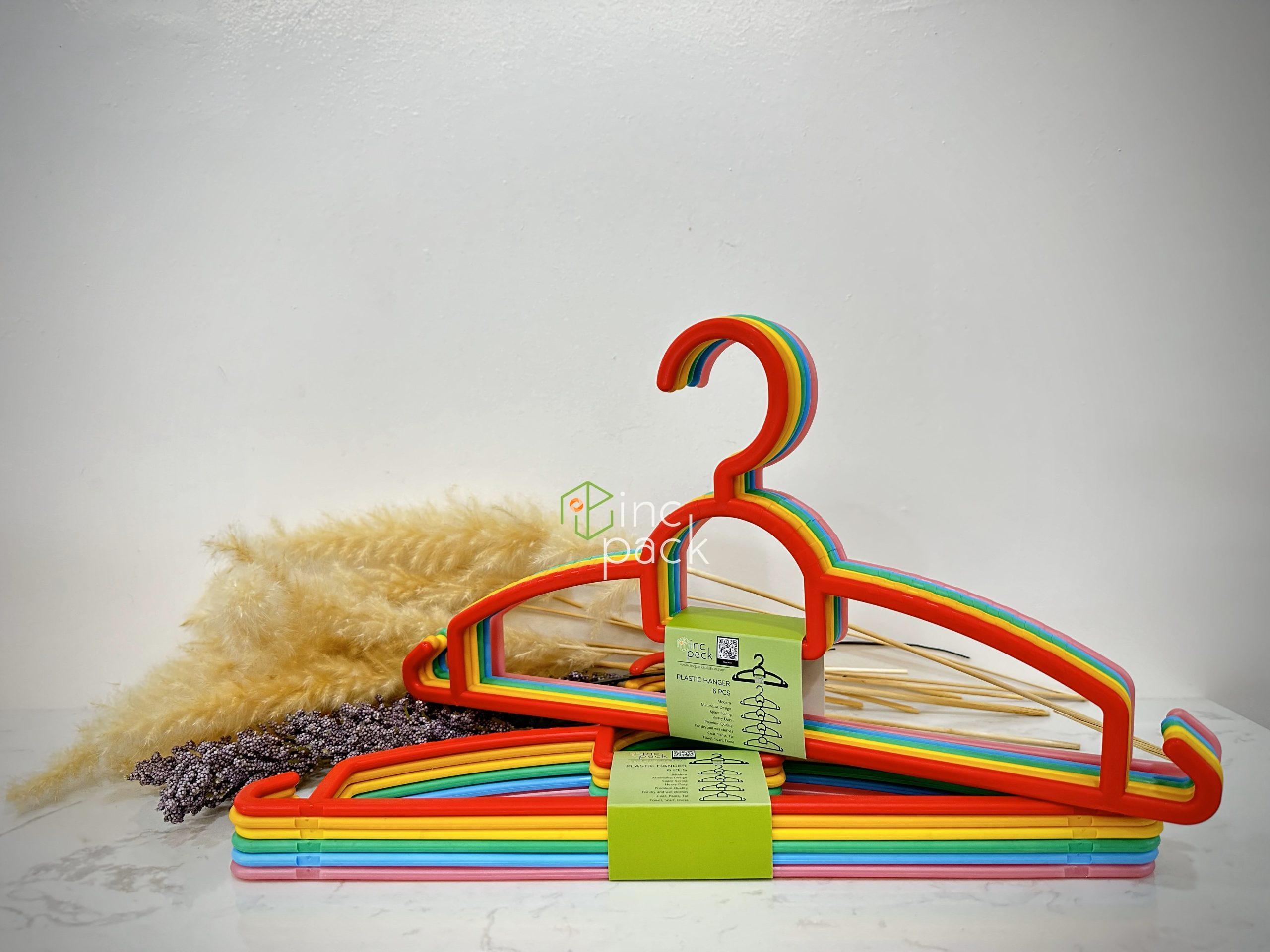 Candy-Hanger3-IMG_4832-scaled-1.jpeg Plastic Hanger (Rainbow Candy color) - Image 1