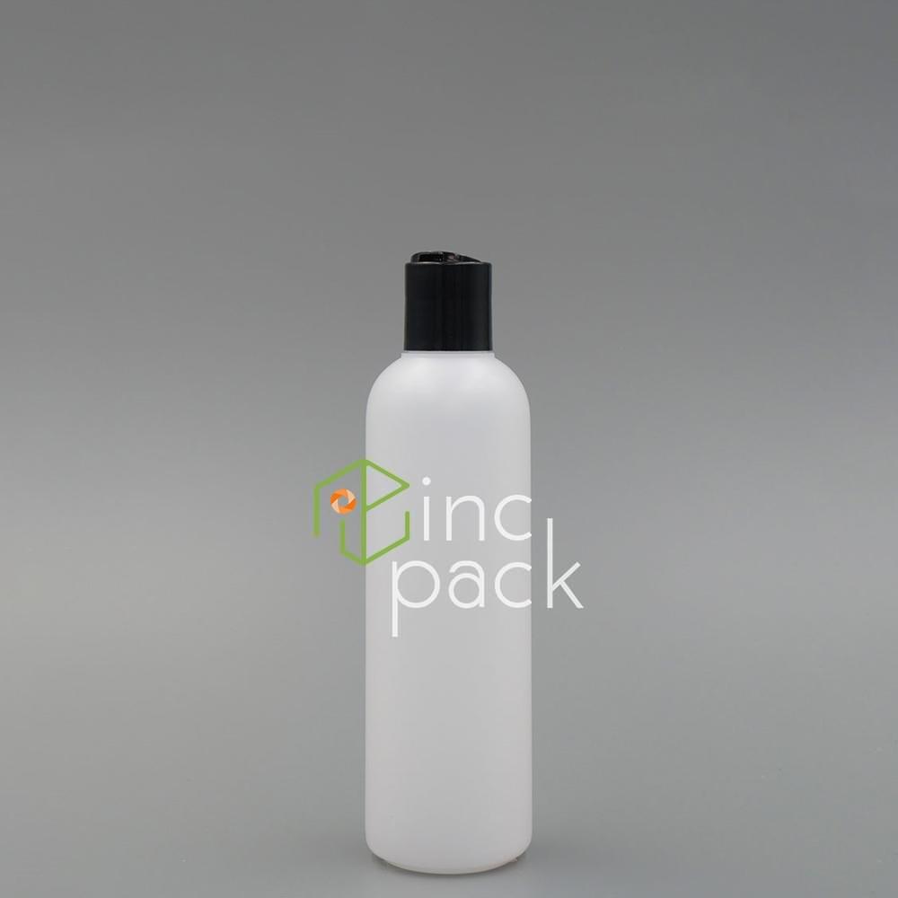 HC00424410ANC-DTBK-QQ-1.jpg 240ml Boston Bottle with Disc Top Cap 24/410 - Image 1