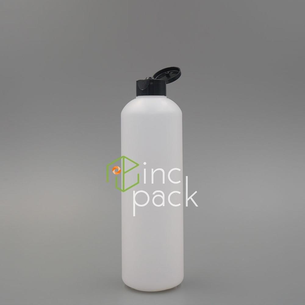 HC00528410ANC-FTBK-4.jpg 500ml Boston Bottle with Flip-Top Cap 28/410 - Image 1