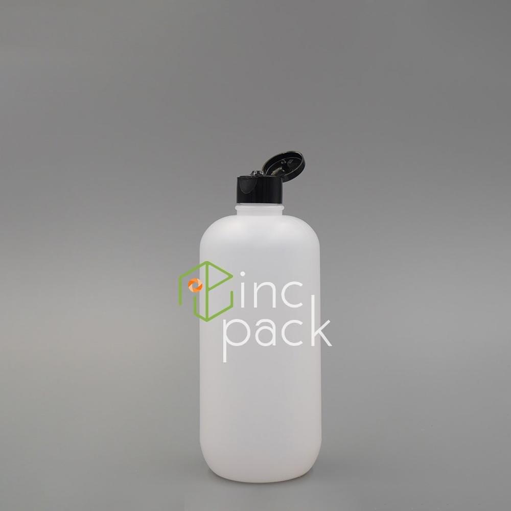 HC00624410ANC-FTBK-QQ.jpg 500ml Boston-Squat Bottle with Flip Top Cap 24/410 - Image 1