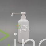 500ml Boston-Squat Bottle with Dispenser Pump Spray 28/410 - Image 2