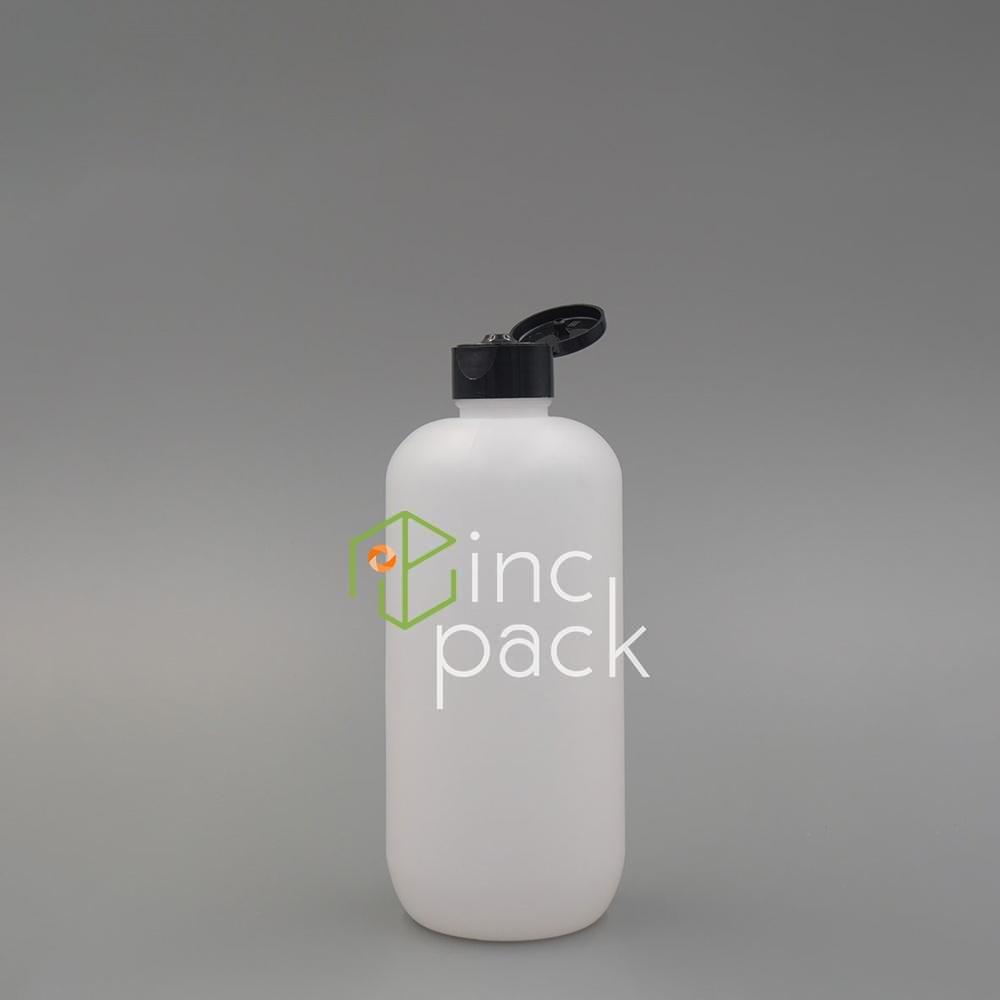 HC00628410ANC-FTBK-QQ.jpg 500ml Boston-Squat Bottle with Flip Top Cap 28/410 - Image 1