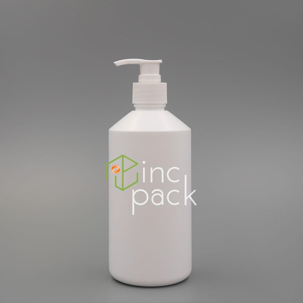 HC00728410AWT-DPWT.jpg 500ml Tapered Shoulder Bottle with Dispenser Pump 28/410 - Image 1