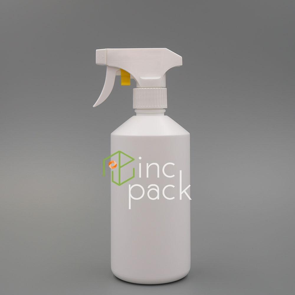 HC00728410AWT-TSG2WT.jpg 500ml Tapered Shoulder Bottle with Trigger Sprayer 28/410 - Image 1