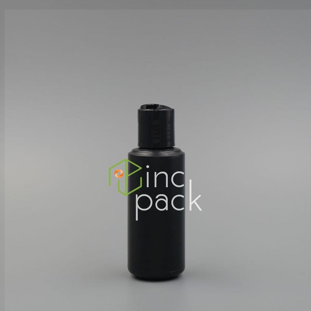 HC01224410ABK-DTBK-QQ.jpg 120ml Classic Bottle with Disc Top Cap 24/410 - Image 1
