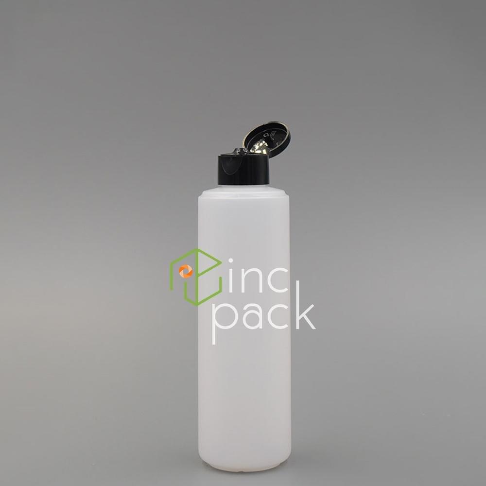 HC01324410ANC-FTBK-QQ.jpg 240ml Classic Bottle with Flip Top Cap 24/410 - Image 1