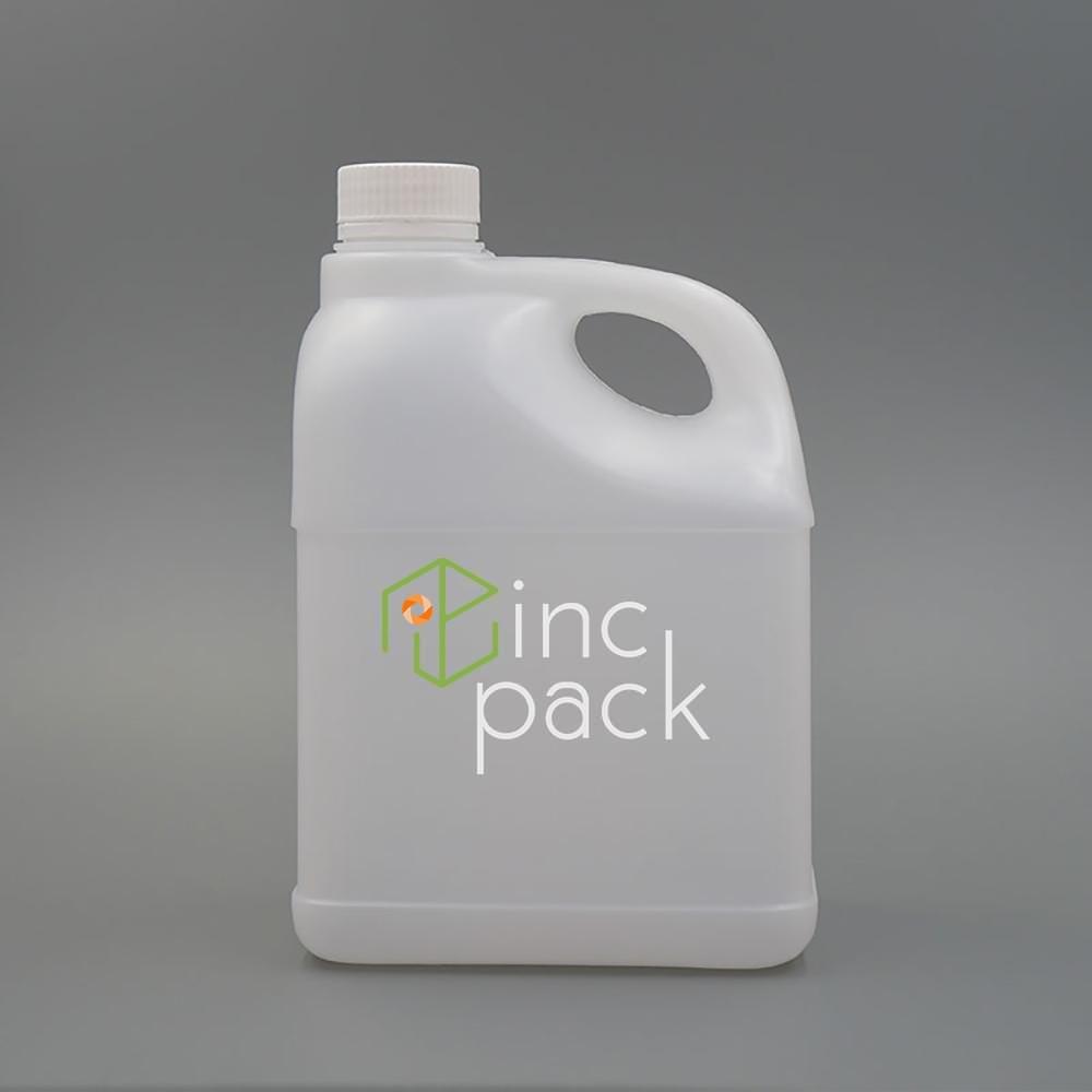 HF2L38410ANC-TPWTWE.jpg 2 Litre Flat Bottle w/Arc Handle with Tamper Evident Cap or Dispenser Pump 38/410 - Image 1