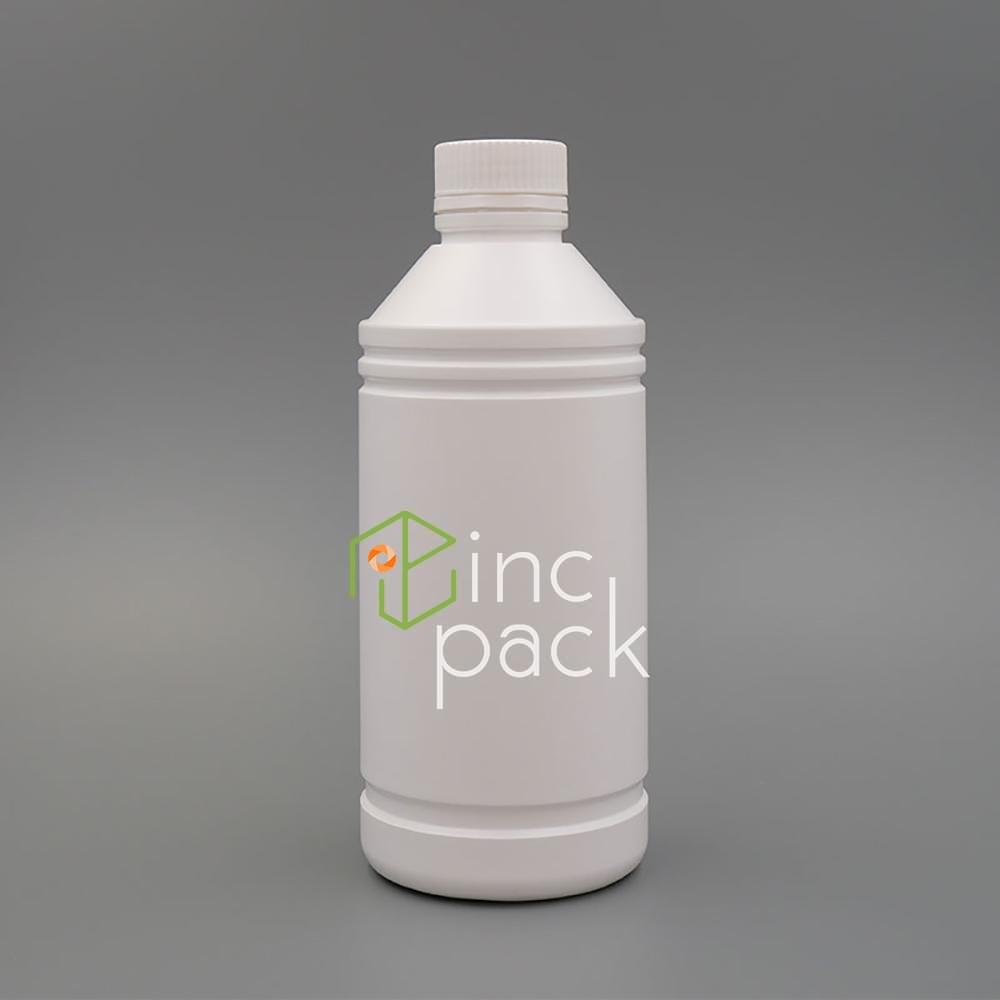 HO1L38410AWT-TPWTWE.jpg 1 Litre Round Coolant Bottle with Tamper Evident Cap or Dispenser Pump 38/410 - Image 1