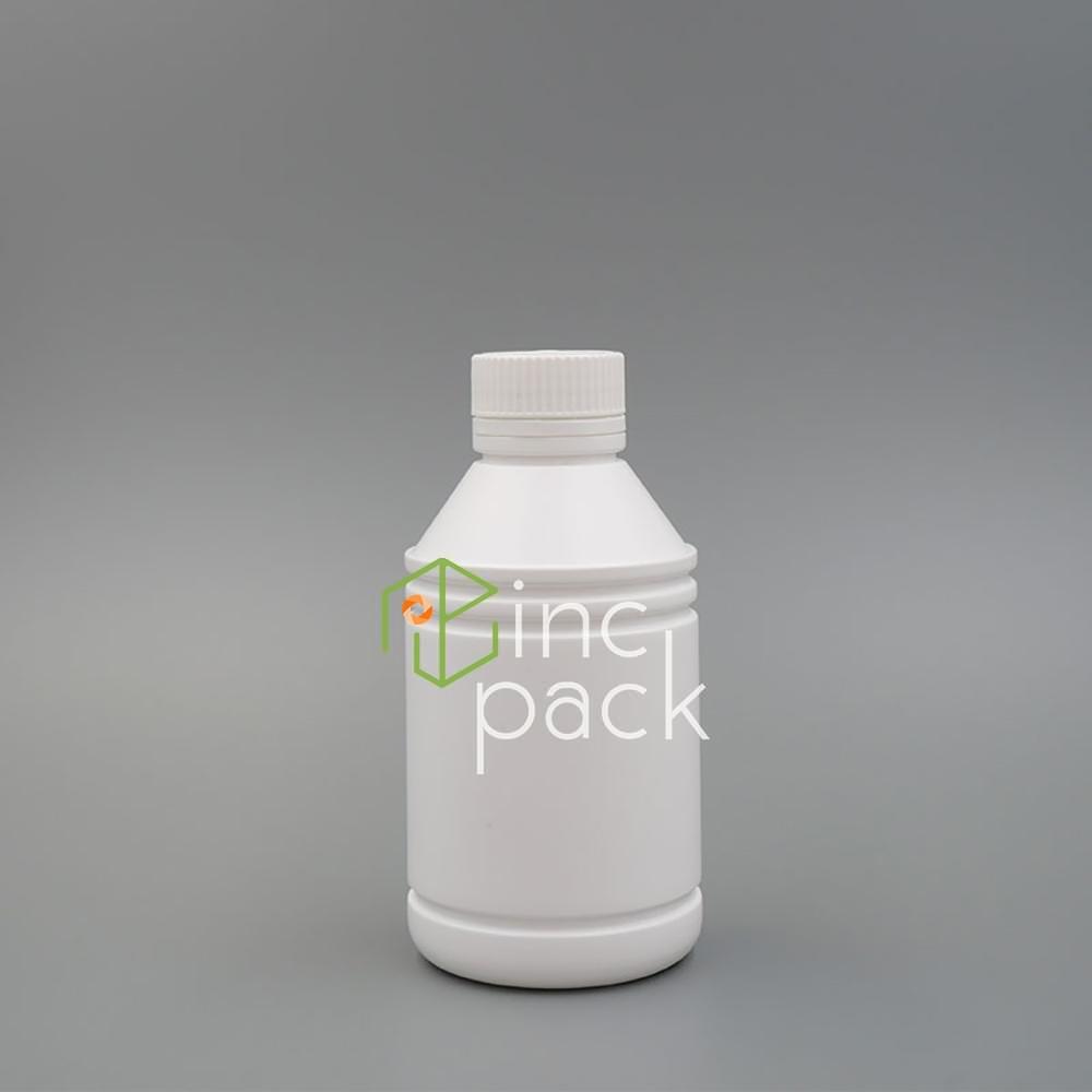 HO500238410AWT-TPWTWE.jpg 500ml Round Coolant Bottle with Tamper Evident Cap 38/410 - Image 1
