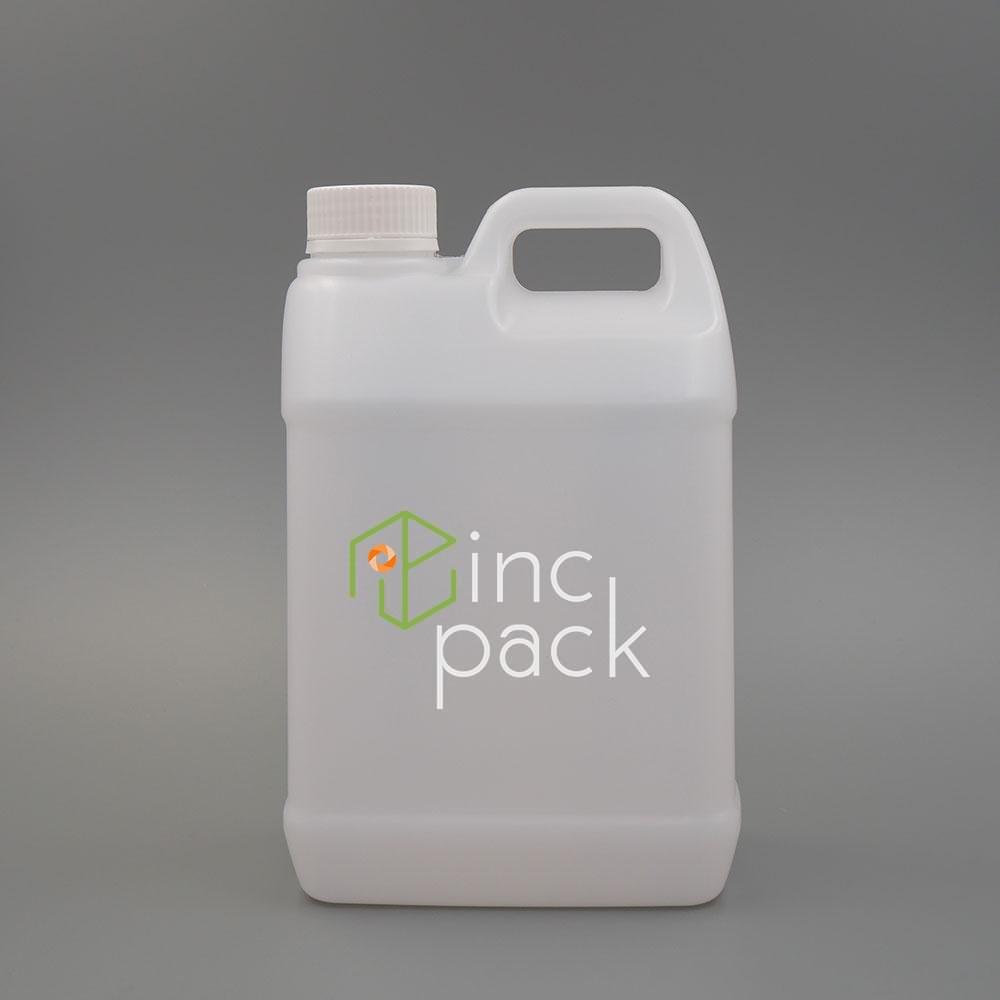 KC2000238410ANC-TPWT-PG.jpg 2 Litre Flat Bottle w/Handle with Tamper Evident Cap or Dispenser Pump 38/410 - Image 1