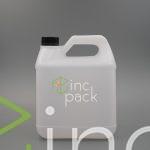 4 Litre Flat Broad Bottle w/Handle with Tamper Evident Cap or Dispenser Pump 38/410 - Image 3