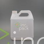 4 Litre Flat Broad Bottle w/Handle with Tamper Evident Cap or Dispenser Pump 38/410