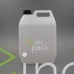 5 Litre Tapered Bottle w/Handle with Tamper Evident Cap 39/410A