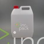5 Litre Tapered Bottle w/Handle with Tamper Evident Cap 39/410A - Image 3