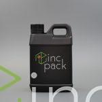 1 Litre Flat Bottle w/Handle with Tamper Evident Cap or Dispenser Pump 38/410 - Image 2