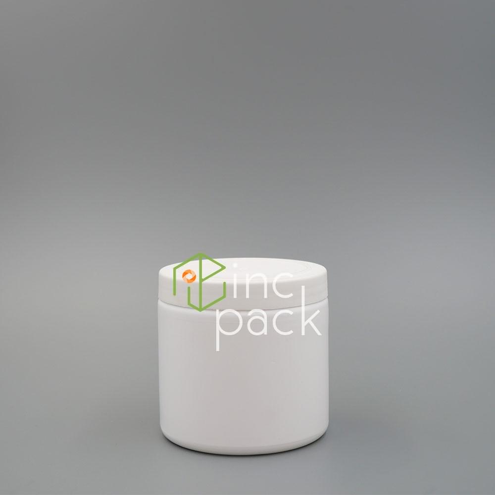 KCHC500K10000AWT-SCWT-LD.jpg 500g & 1kg Wide Mouth Round Container with Screw Cap & PP Lid 100/000 - Image 1