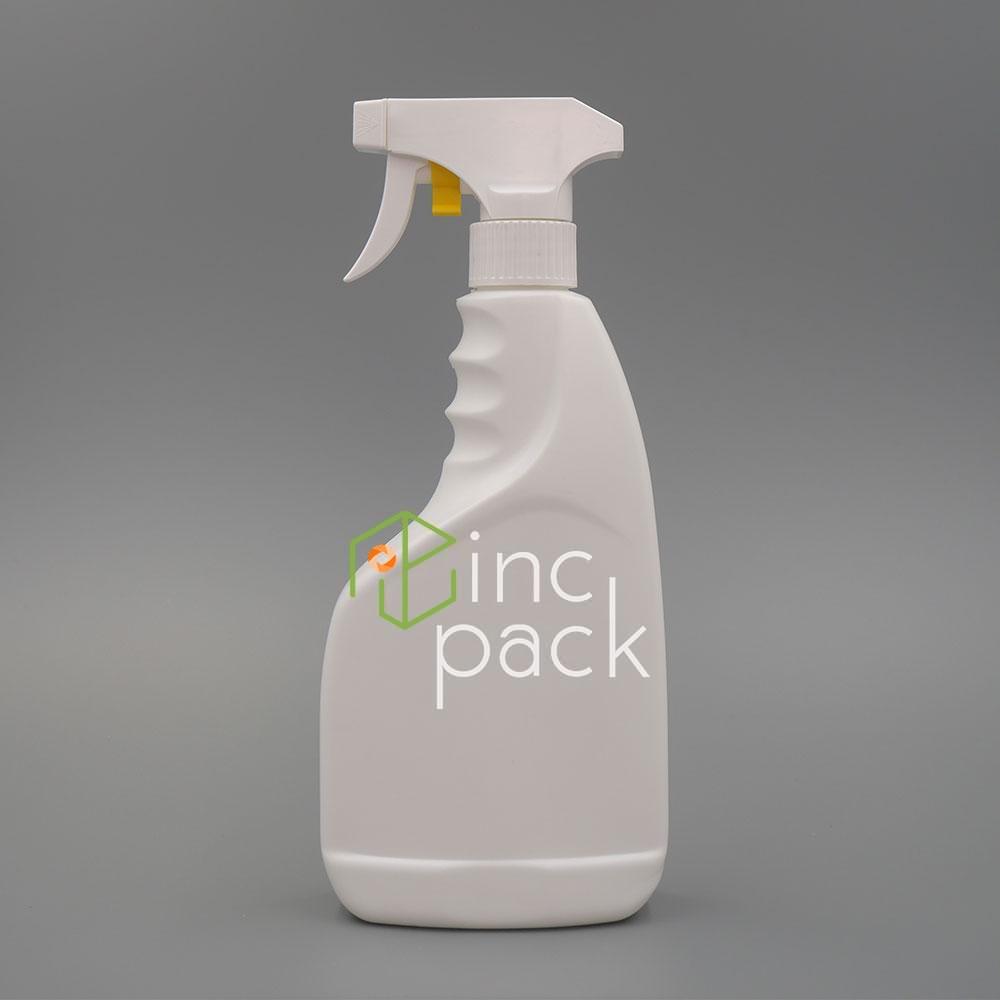 KCW5528410AWT-TSG2WT.jpg 500ml Grip Bottle with Trigger Sprayer or Screw Cap 28/410 - Image 1