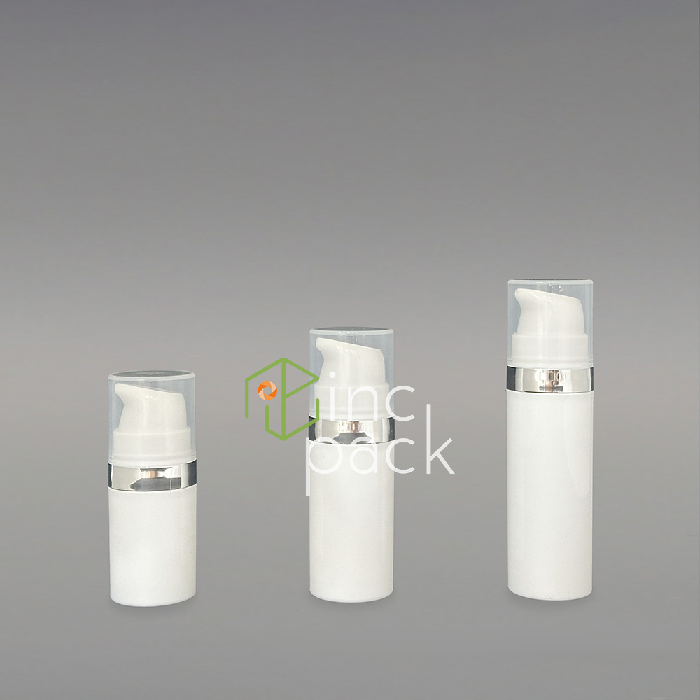 Web-5ml10ml15ml-Airless-Pump.png 5ml, 10ml, 15ml Airless Pump w/ Silver Band - Image 1